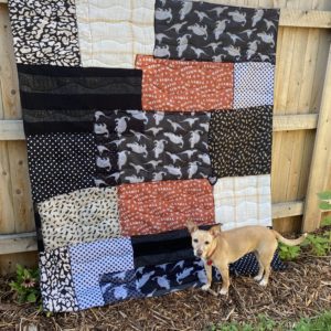 Picnic Quilt Blanket made from Upcycled Scarves by Artfully Sew